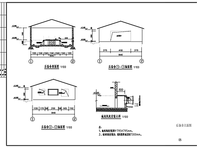 现代其他建筑 母猪后备舍方案 施工图