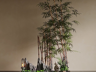 新中式庭院小品