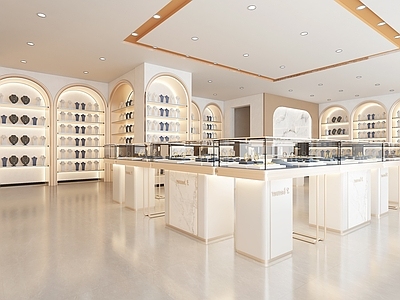 奶油风珠宝店 珠宝店 金店 首饰店