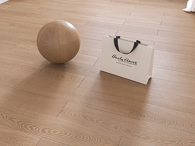 原木风地板 现代木地板 工字拼