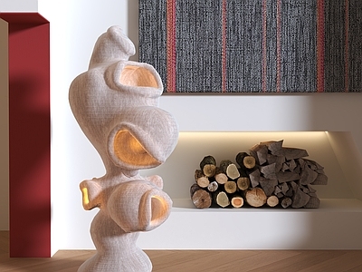 现代简约落地摆件 诧寂风落地灯