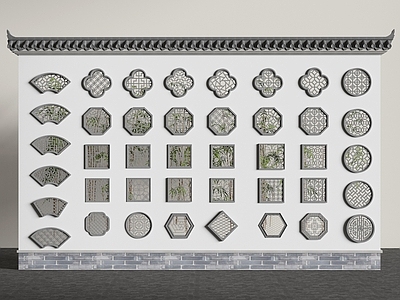 新中式镂花窗 新中式镂花窗