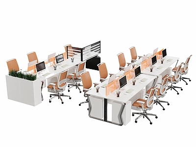 现代简约办公桌椅