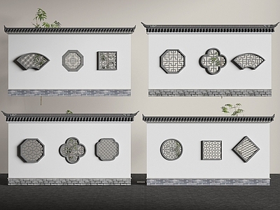 新中式镂花窗 中式镂花窗