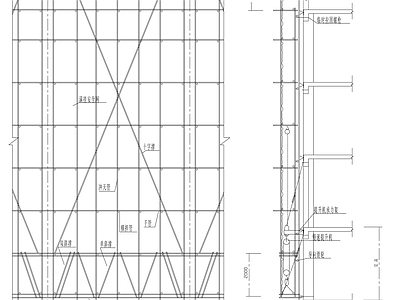 框架节点 框架结构 电动外架图 施工图