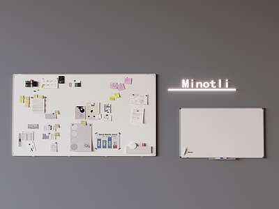 极简办公用品 挂墙式磁性白板 写字板培训大白板 磁力白板墙涂鸦板 磁吸黑板便签记事