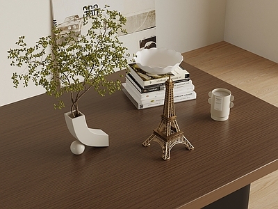 现代简约绿植摆件