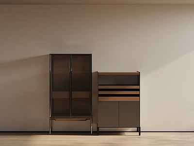 现代简约餐边柜 现代酒柜 迷你酒柜 中古风