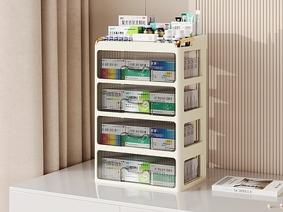 奶油风其他生活用品 药品 药盒 储物盒 化妆品盒