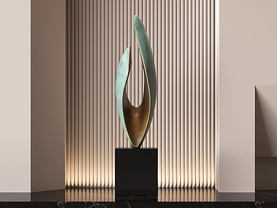现代简约雕塑摆件 现代抽象金属雕塑 玄关雕塑 艺术雕塑 雕塑装置 金属雕塑