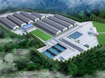 现代其他建筑 养鸡场建 施工图