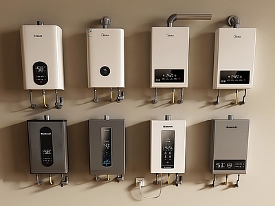现代简约热水器 现代热水器 热水器 燃气热水器