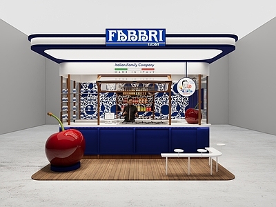 法式意式其他餐饮空间 意大利冰淇淋 哈根达斯冰淇淋 fabbri雪糕 施工图