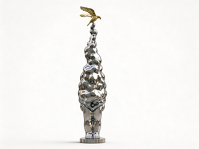 极简主义雕塑摆件 抽象艺术雕塑 现代艺术陈设 商业空间摆件