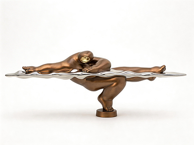 现代主义雕塑摆件 人体抽象艺术雕塑 现代艺术陈设 商业空间摆件