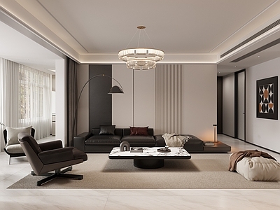 现代极简家居客厅 意式 意式客厅