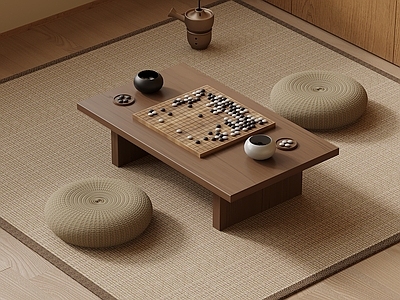 日式茶桌椅 围棋桌