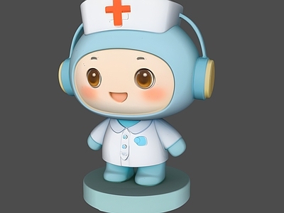 卡通萌系雕塑摆件 医院雕塑小品人物