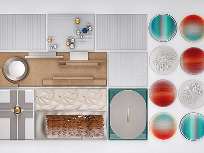 现代简约墙饰挂件 客厅墙饰挂件 造型墙 石膏墙饰挂件