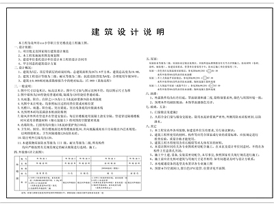 现代设计说明 建筑设计说明 施工图
