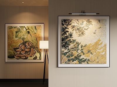 现代挂画组合 抽象挂画
