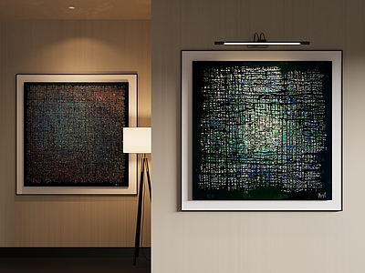 现代挂画 现代意式抽象挂画