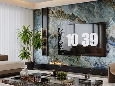 现代轻奢家居客厅