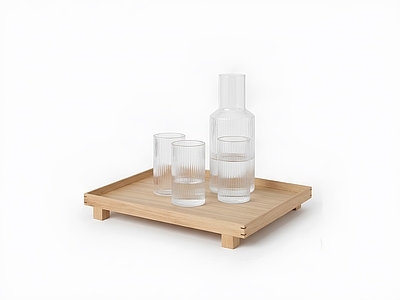 原木极简餐具 ferm living 托盘 收纳盘 北欧