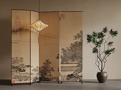新中式屏风