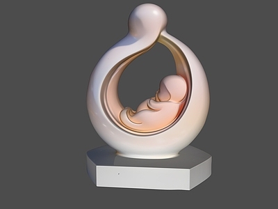 极简雕塑摆件 妇幼医院雕塑小品