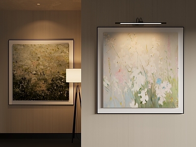 现代挂画组合 抽象挂画