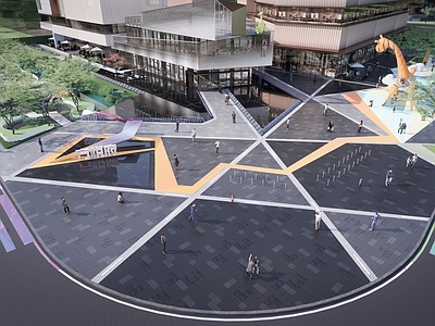 现代商业综合体景观 展示区景观 商业展示区景观