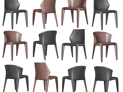 意式极简吧椅 皮革椅c 皮革椅餐椅 休闲椅 艺术椅