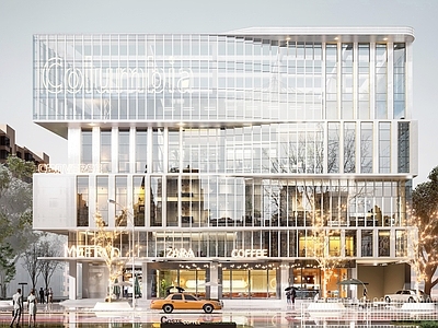 现代酒店建筑 风格酒店 商业综合体 酒店办公 商务酒店