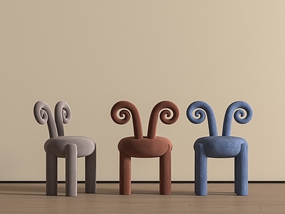 现代卡通艺术风儿童椅 现代儿童椅