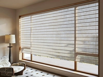 日式家居客厅 中古风亚麻窗帘