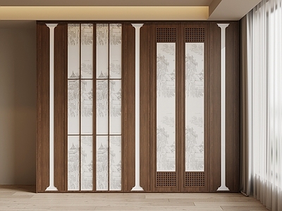 新中式储物柜 衣柜