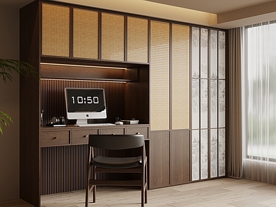 新中式储物柜 衣柜 梳妆台