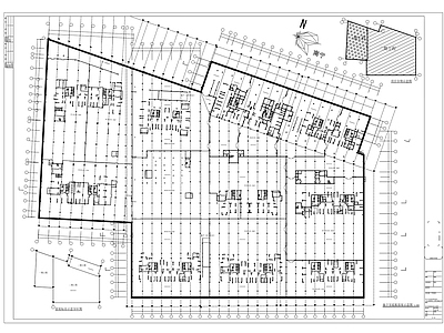 现代建筑工程节点 放坡示意图 施工图