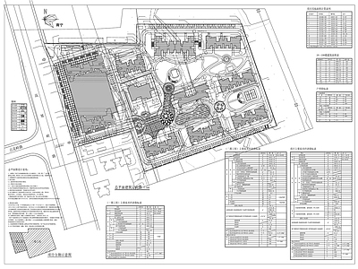 现代建筑工程节点 建筑定位图 施工图