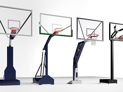 极简主义球类器材 现代篮球架  篮球框
