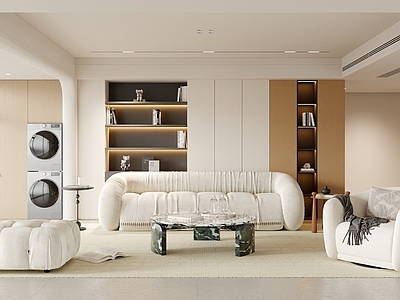 奶油风家居客厅