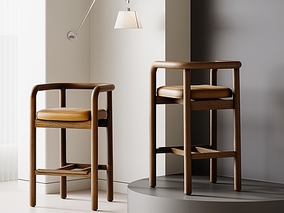 现代简约吧椅 中古餐椅 吧椅 复古餐吧椅