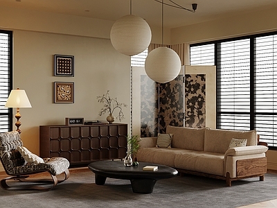 中古风家居客厅