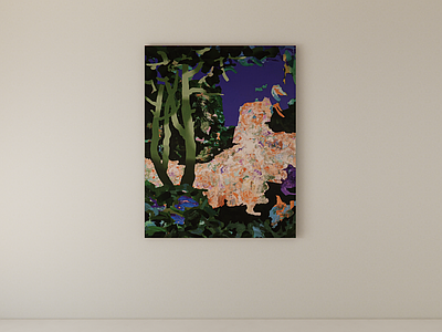 奶油风抽象画 装饰画 挂画