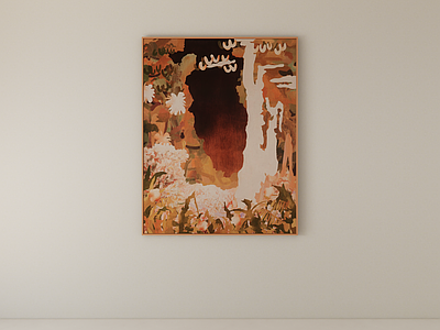 奶油风抽象画 装饰画 挂画