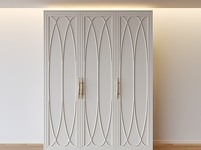 奶油风衣柜 法式 衣柜