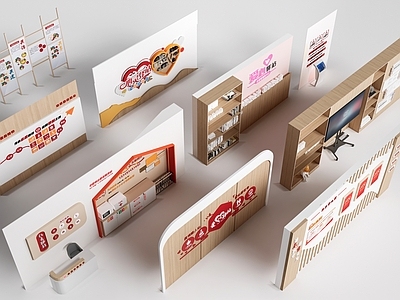 原木风企业文化展厅文化墙 职工之家背景墙 社区服务中心墙 党群中心装饰墙