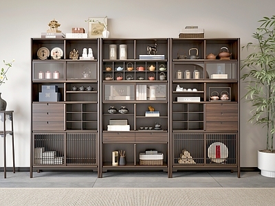 新中式博古架 新中式博古架 置物架