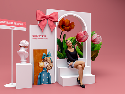 现代简约艺术隔断